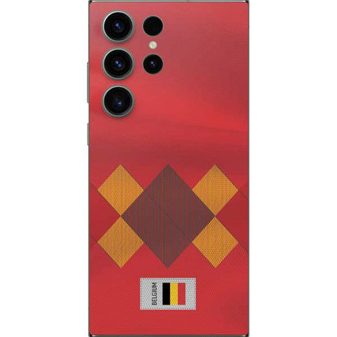 Belgium Soccer Flag Galaxy S25 Ultra Skin